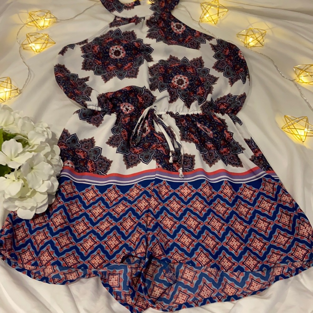 Printed Romper